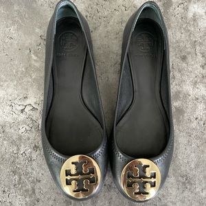 Tory Burch Black Ballet Flats